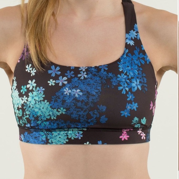 lululemon athletica Other - Lululemon Energy Bra Petal Pop Multi/Black W2545S